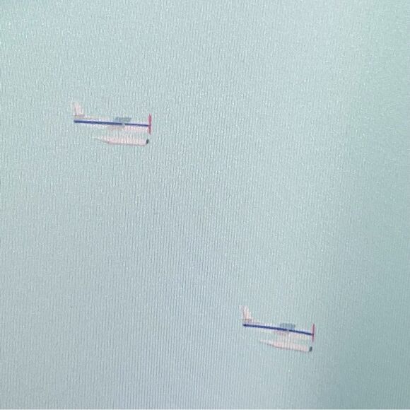 Fairway & Greene Men’s Golf Polo size XXL, mint green with seaplane print - Picture 6 of 12